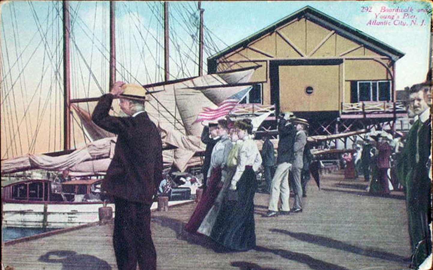 Atlantic City Youngs Pier Folks Atlantic City Old Pictures of Atlantic County Images of